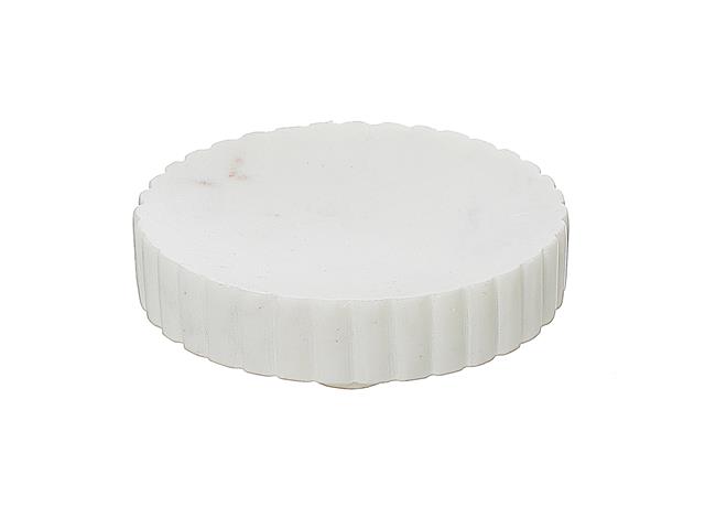 WHITE MARBLE SOAP DISH