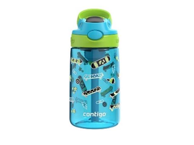 Contigo 14oz Aubrey Kids Spill-Proof Bottle - Blue Raspberry Lim