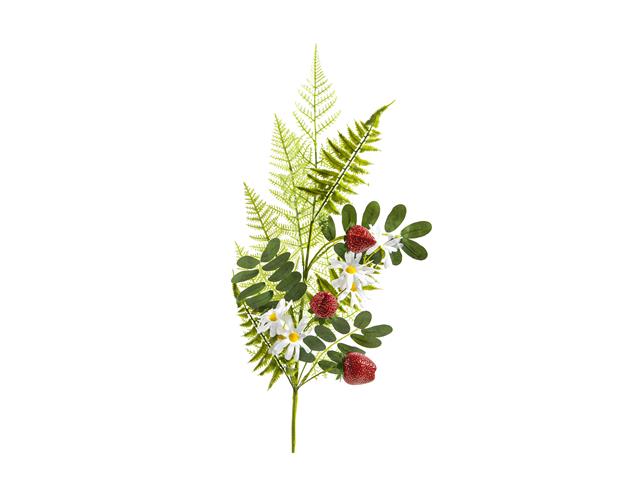 28'' DAISY & STRAWBERRY SPRAY