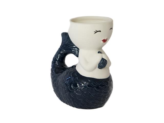 CERAMIC MERMAID PLANTER (SITTING)
