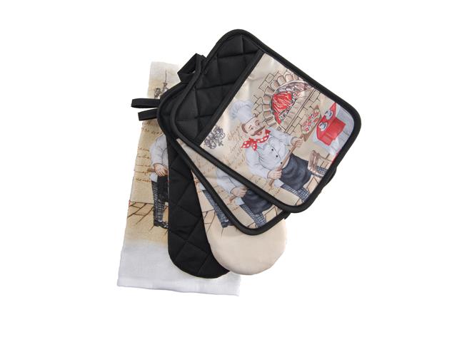 5 PC KITCHEN SET (CHEF SERVING PIZZA)