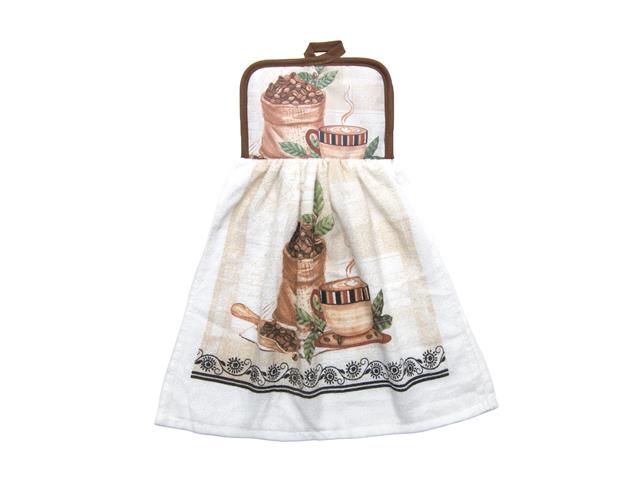 TIE HAND TOWEL (COFFEE BEANS)
