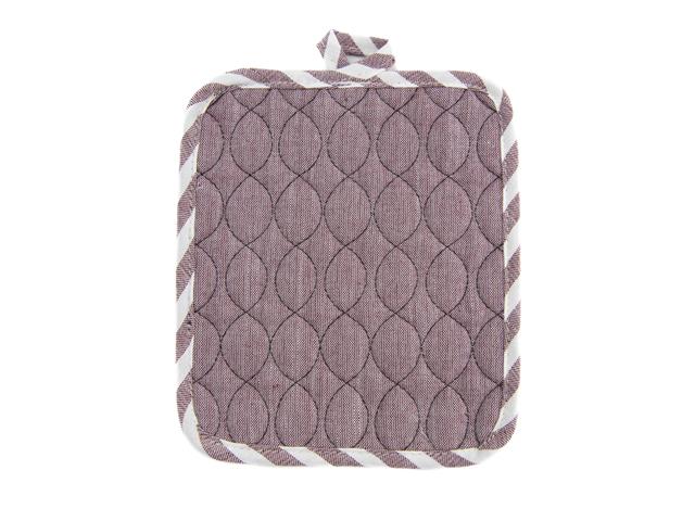 WAVE STITCHED QUILTED POT HOLDER (WINE)