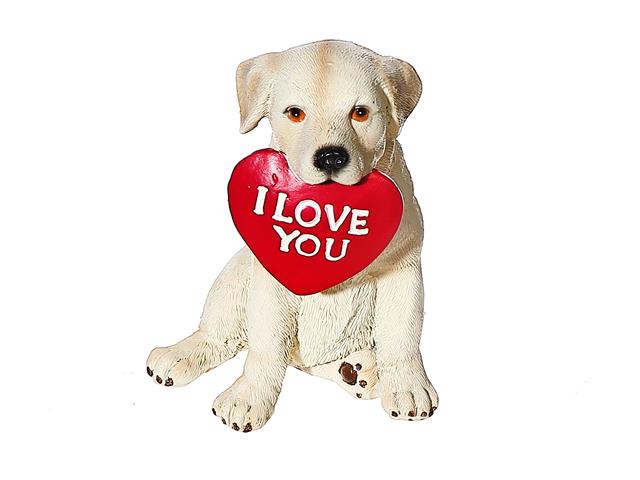 LABRADOR WITH HEART (PUP FULL OF LOVE) - IH Casadecor