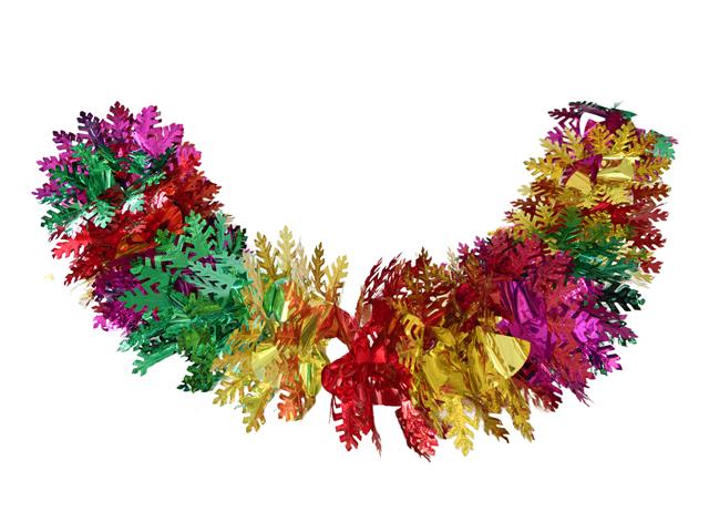 PULL OUT FOIL GARLAND (TREE - MULTI)