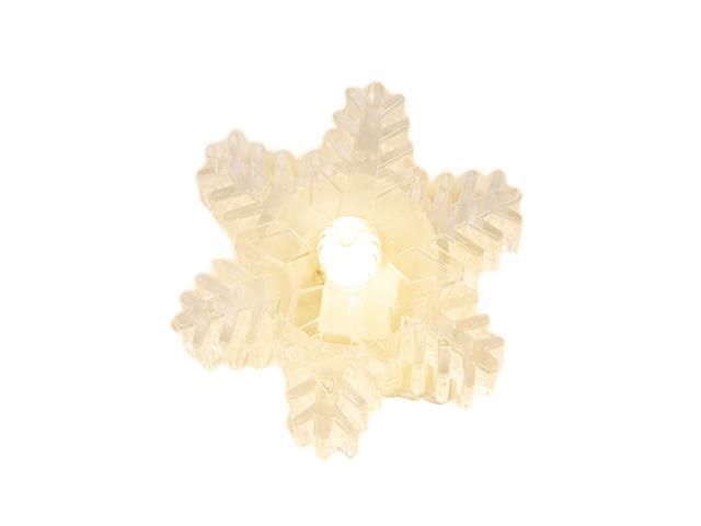 LED ACRYLIC SNOWFLAKE TEALIGHT
