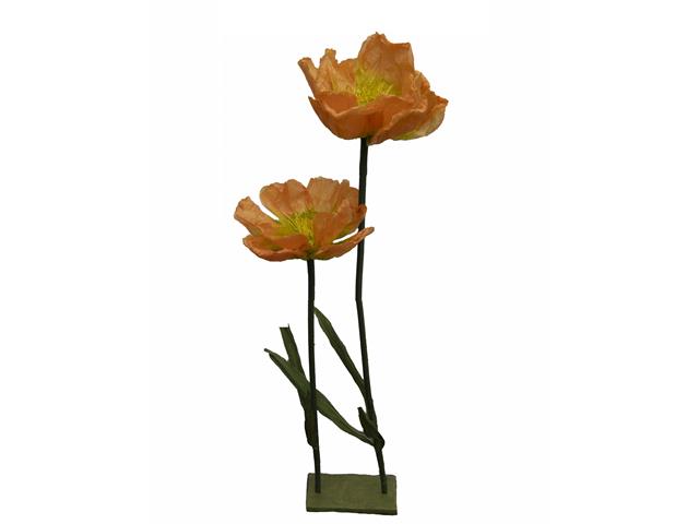 GIANT PAPER FLOWER STAND (ORANGE POPPY)