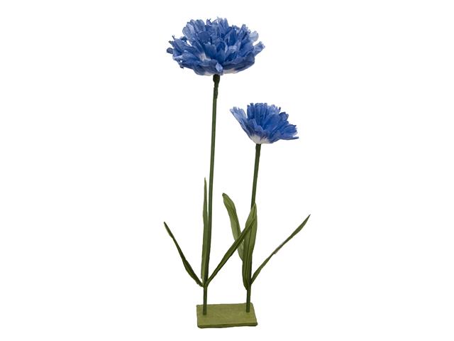 GIANT PAPER FLOWER STAND (BLUE CARNATION)