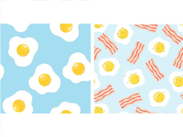 SWEDISH DISH CLOTH SET OF 2 (EGGS/BACON & EGGS) (ASSTD)
