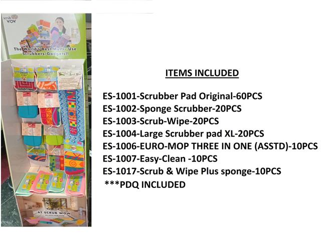 SCRUB WOW DISPLAY - WITH BARMOP