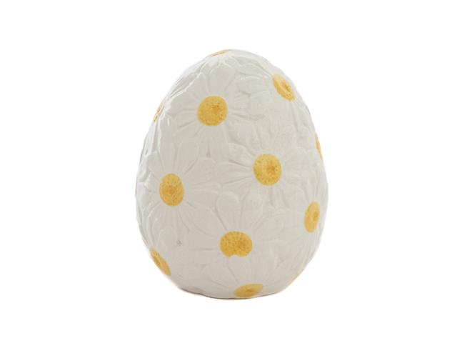 DOLOMITE EGG WITH DAISY DECOR