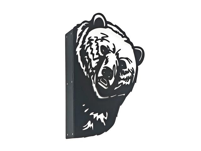 METAL BLACK WALL DECOR (PEEPING BEAR)