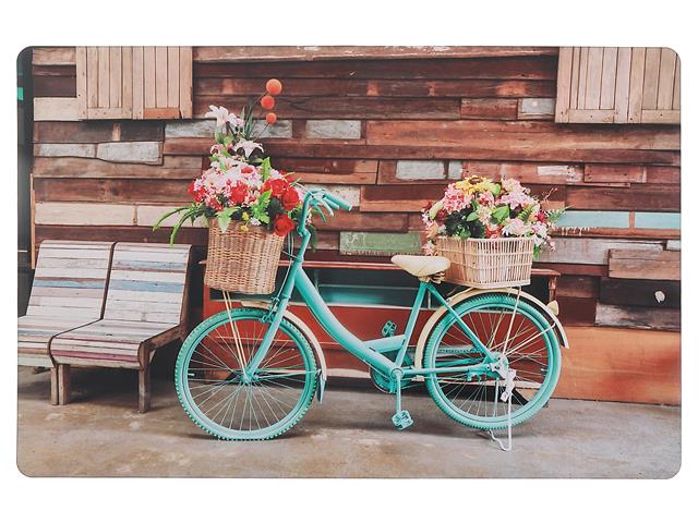 PLASTIC PLACEMAT (BICYCLE WITH BASKETS)