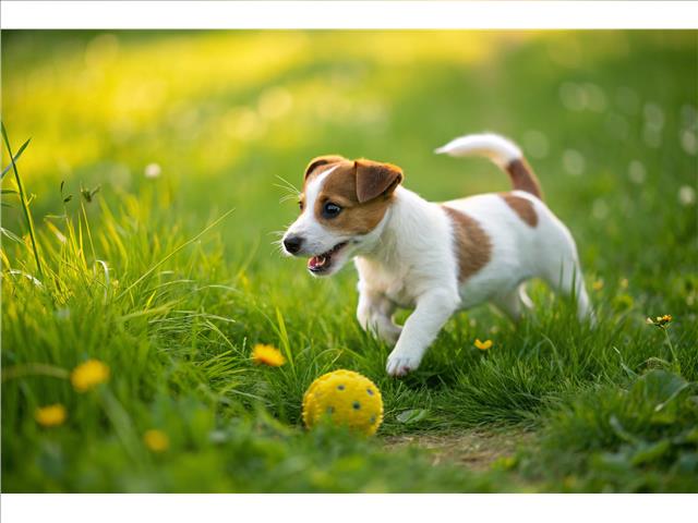 PLASTIC PLACEMAT (PUPPY CHASING BALL)