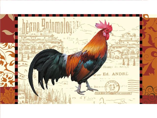 PLASTIC PLACEMAT (SINGLE ROOSTER)