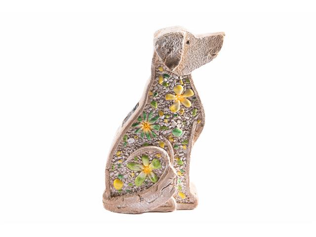 SOLAR POWER OUTDOOR GARDEN FIGURINE (DOG)