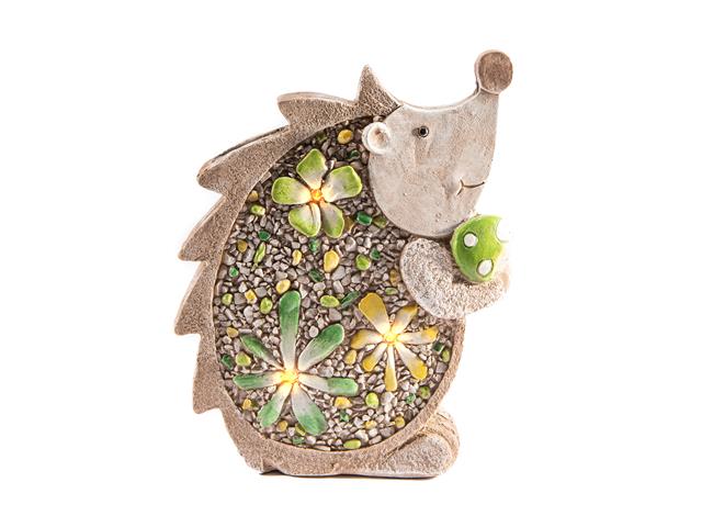 SOLAR POWER OUTDOOR GARDEN FIGURINE (HEDGEHOG)