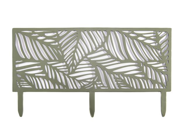 METAL GARDEN EDGING BORDER FENCE (LATTICE LEAF)