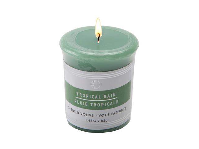 MUSHROOM VOTIVE (TROPICAL RAIN) (12/DISP)