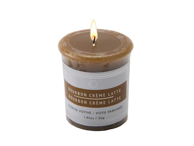 MUSHROOM VOTIVE (BOURBON CRÈME LATTE) (12/DISP)