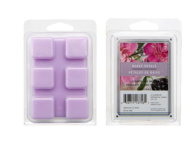 6PK SCENTED WAX MELTS (BERRY PETALS) (12/DISP)