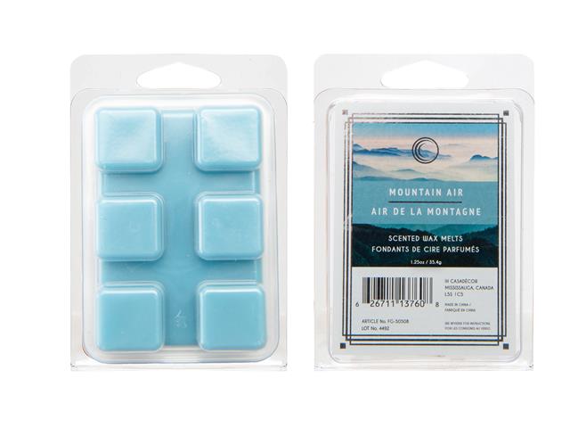 6PK SCENTED WAX MELTS (MOUNTAIN AIR) (12/DISP)