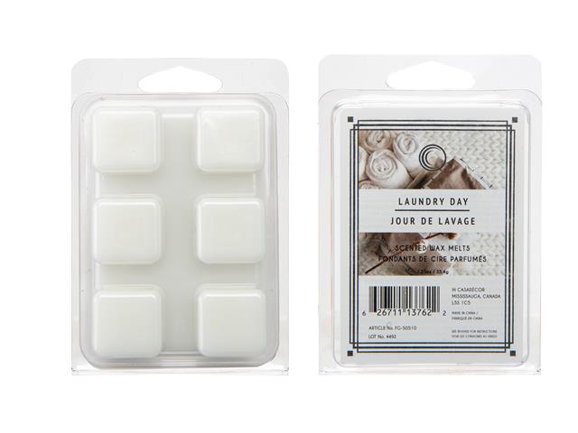 6PK SCENTED WAX MELTS (LAUNDRY DAY) (12/DISP)