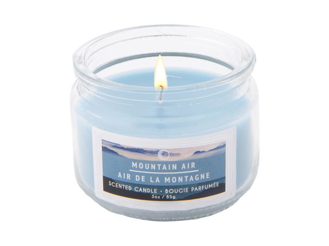 3 OZ SCENTED GLASS JAR (MOUNTAIN AIR)