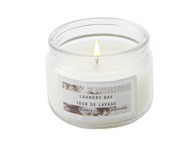 3 OZ SCENTED GLASS JAR (LAUNDRY DAY)