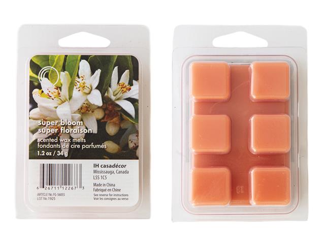 6PK SCENTED WAX MELTS (SUPERBLOOM)