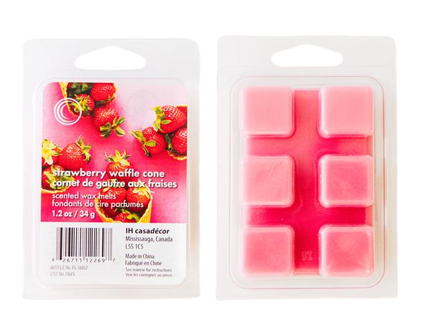 6PK SCENTED WAX MELTS (STRAWBERRY WAFFLE CONE)