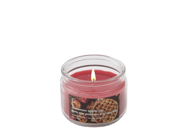 3 OZ SCENTED GLASS JAR (CINNAMON APPLE PIE)