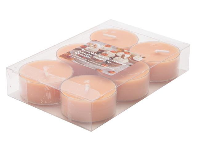 6PK SCENTED TEALIGHTS (PUMPKIN SPICED CUPCAKE) (12/DISP)