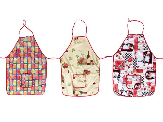 POLYESTER APRON WITH POCKET (ASSORTED) - IH Casadecor