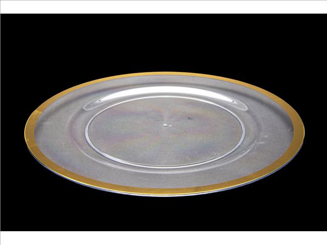 GOLD RIMMED CHARGER PLATE