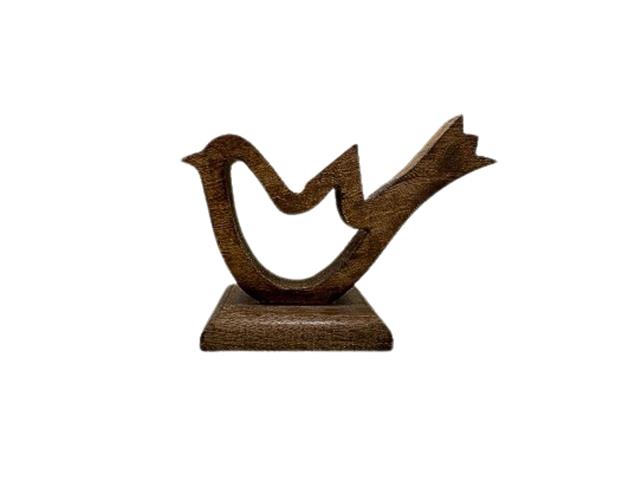 WOODEN BIRD ON BASE