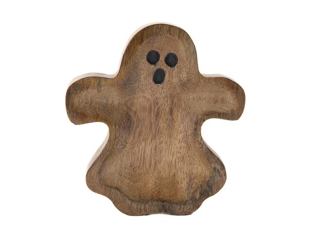 MANGO WOOD SHAPED SERVING TRAY (GHOST)