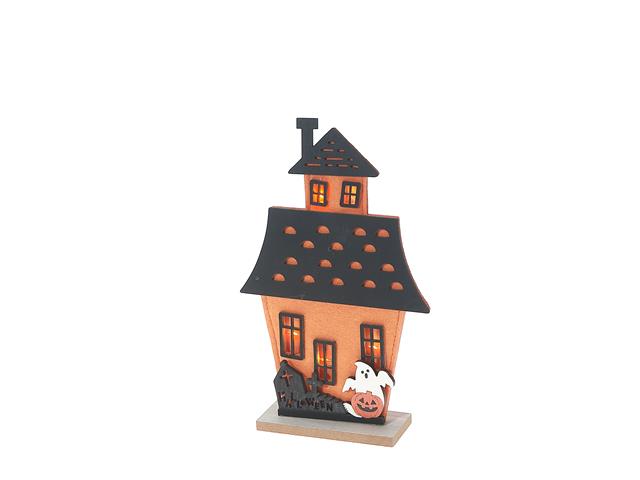 LED GHOST AND HAUNTED FELT HOUSE DÉCOR (SMALL)