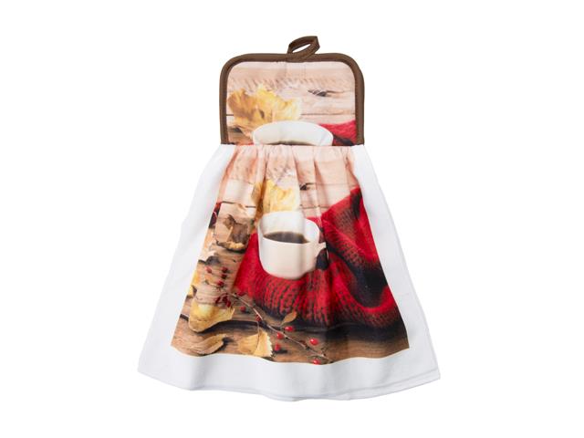 TIE HAND TOWEL (COZY COFFEE)