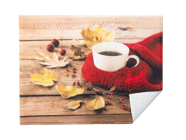 MICROFIBRE DRYING MAT (COZY COFFEE)