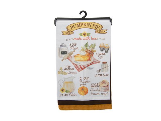KITCHEN TOWEL (SET OF 3 PCS) (PUMPKIN PIE/SOLID/WAFFLE)