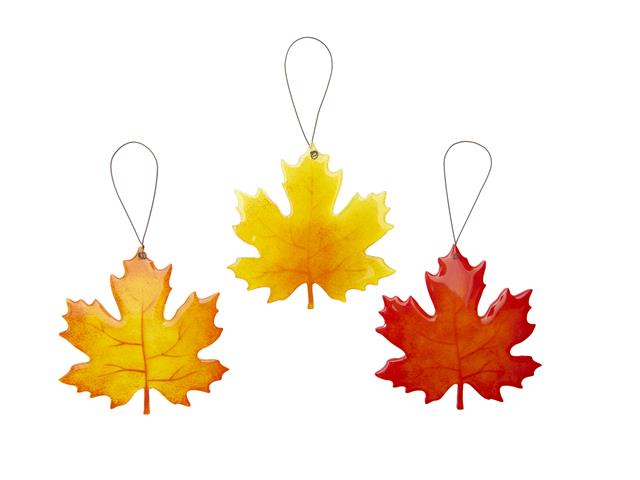 SHAPED ACRYLIC HANGER (MAPLE LEAF) (ASSTD)