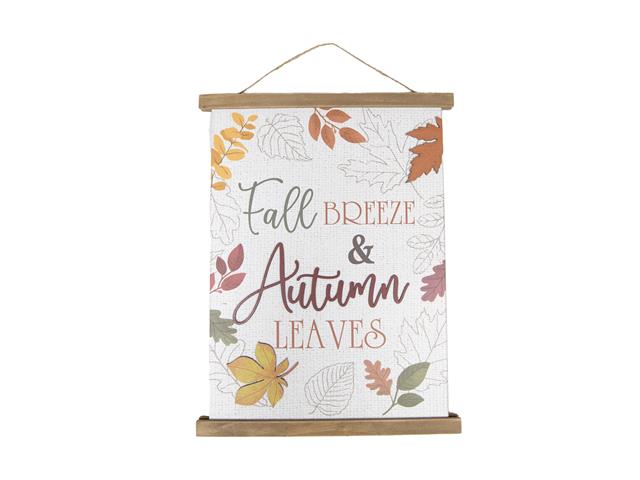 WOOD WALL HANGER (FALL BREEZE & AUTUMN LEAVES)