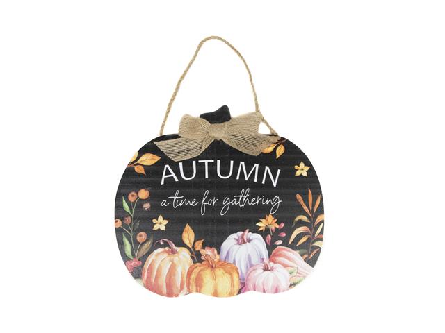 MDF PUMPKIN SHAPED WALL HANGER (AUTUMN - A TIME FOR GATHERING)
