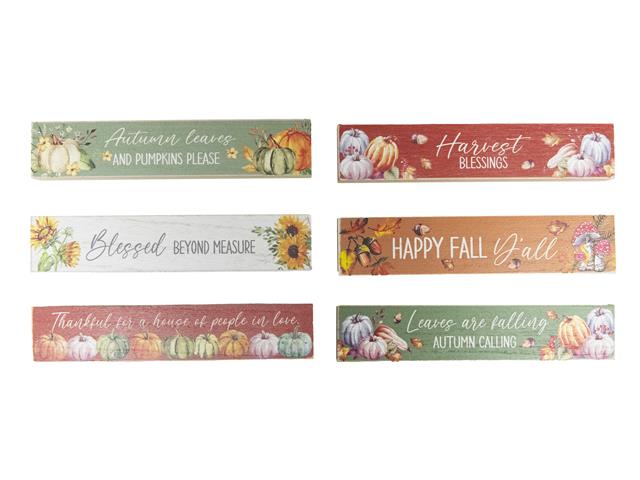 RECT. WOOD BLOCK (HARVEST) (ASSTD)