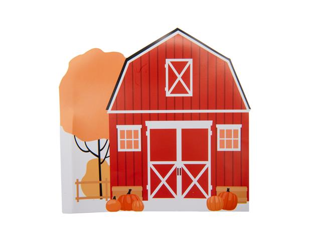12 PK 3 PLY SHAPED NAPKIN (PUMPKIN BARN)