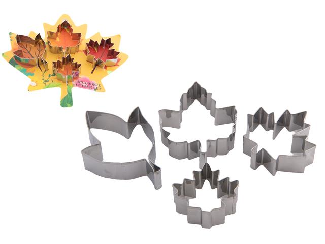 4PC COOKIE CUTTER (FALL LEAVES)