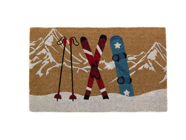 COIR DOOR MAT (WINTER SPORTS GEAR)