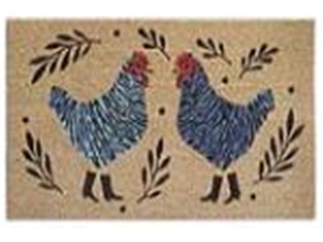 COIR DOOR MAT (ROOSTERS)