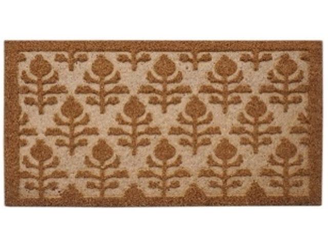 EMBOSSED COIR DOOR MAT (FLEUR DE LIS)